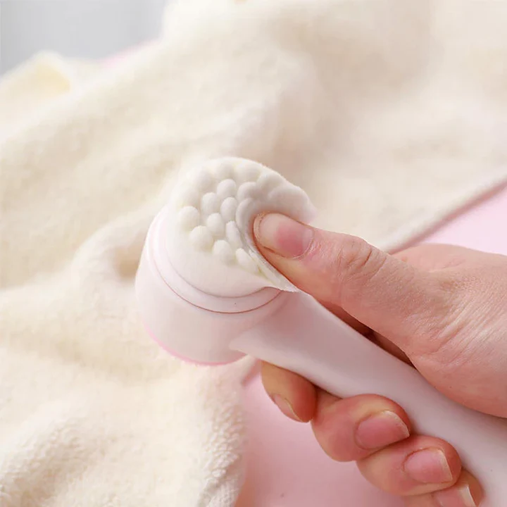 PENNELLO DETERGENTE VISO IN SILICONE DOPPIO 3D