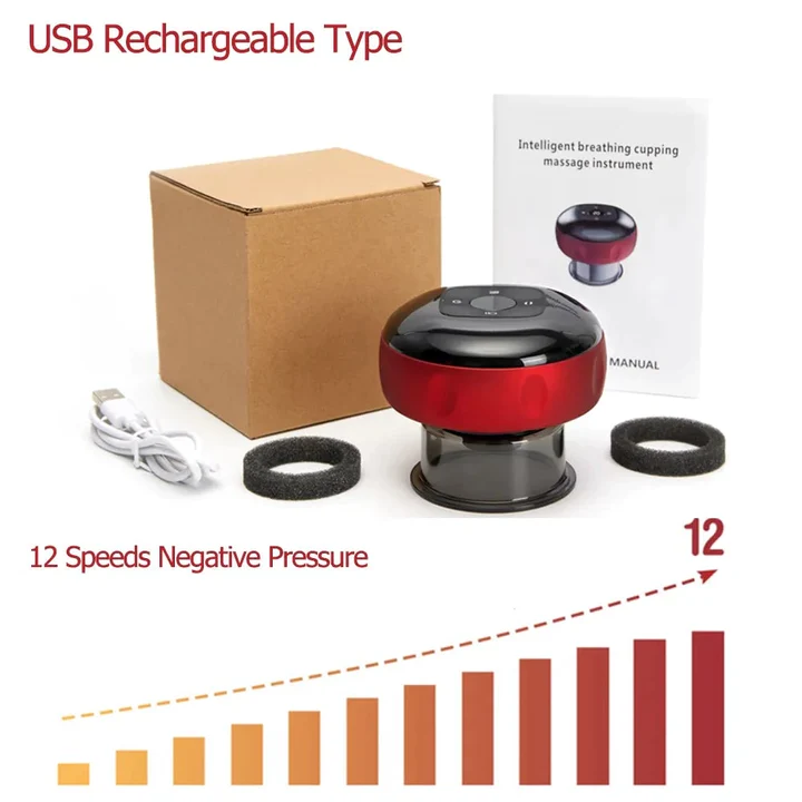 MASSAGGIATORE ELETTRICO A VENTOSA PER VUOTO