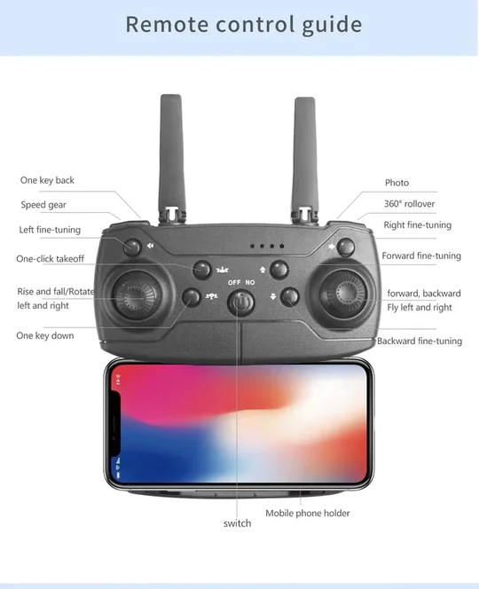 DRONE CON TELECAMERA GRANDANGOLO